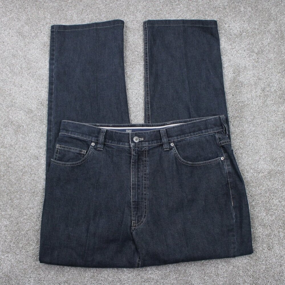 Hiltl ZE500 Jeans Mens 36x30 Faded Black 5-Pocket‎ Straight Cotton Stretch Denim